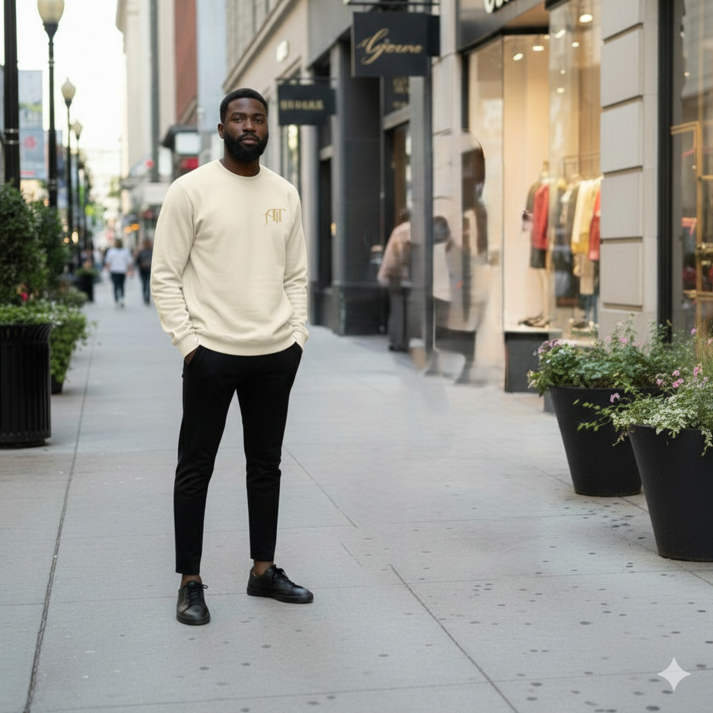 Signature Series Supima Long Sleeve Tee-White