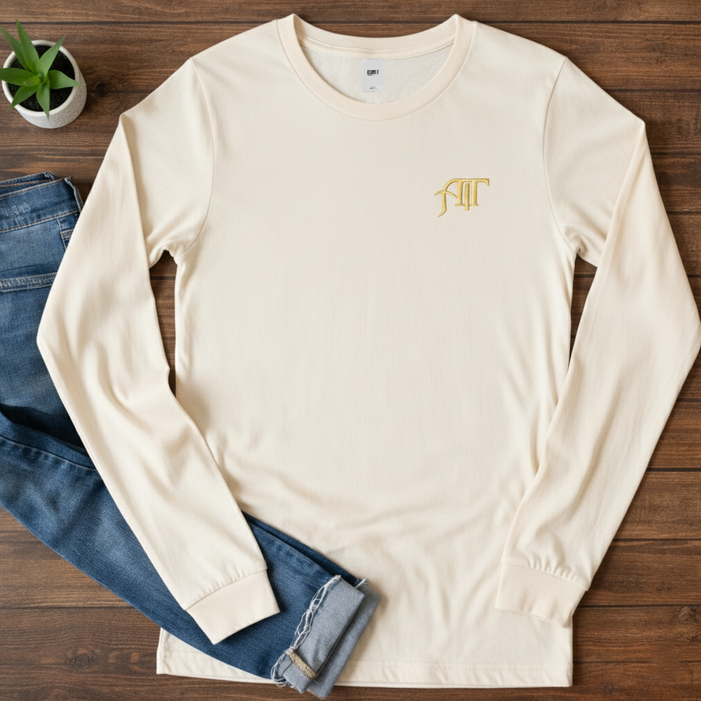 Signature Series Supima Long Sleeve Tee-White