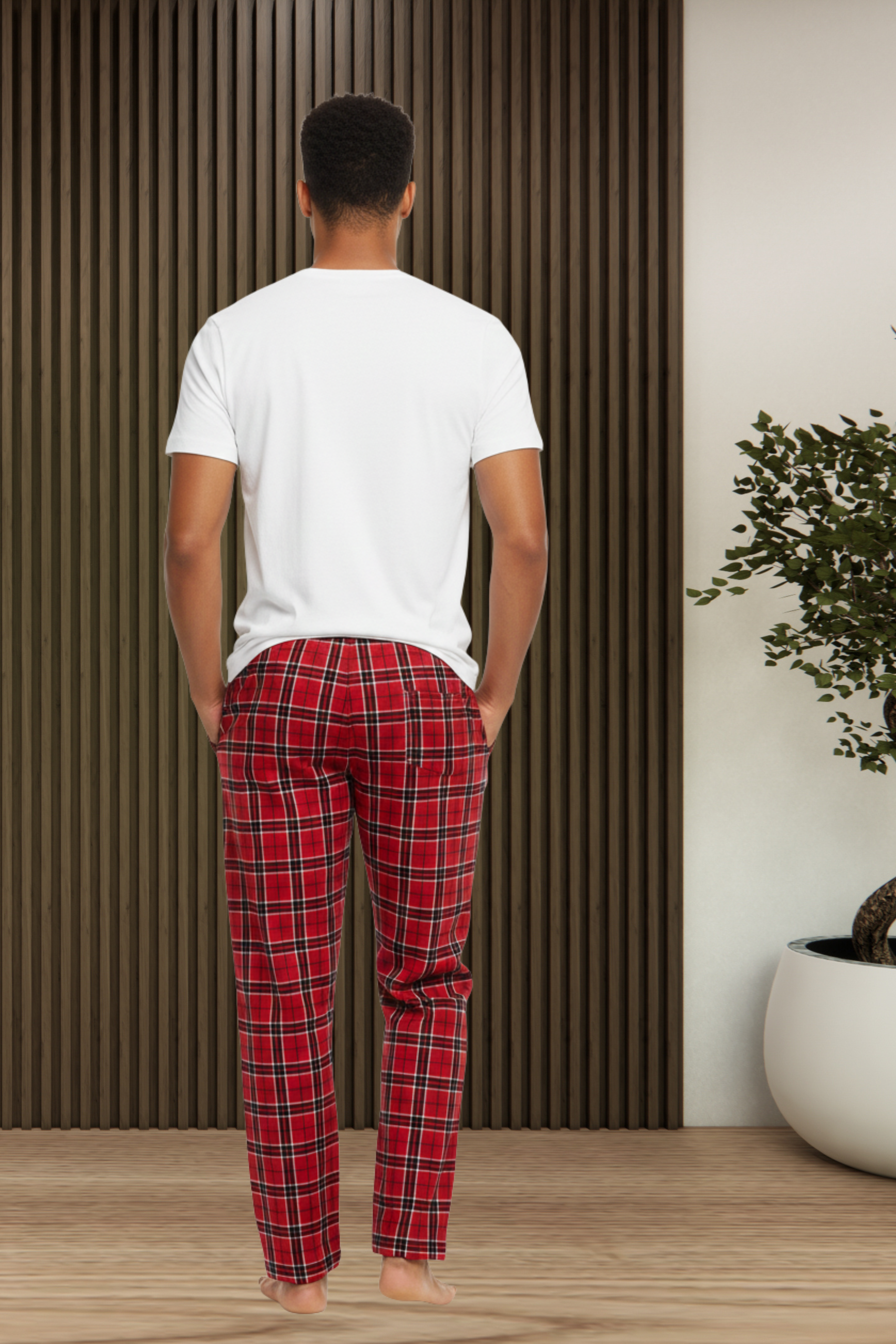 Essentials Assume It Men's Plaid Pant